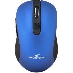 Bluestork m-wl-office60-souris ss/fil 2.4ghz 6 boutons-bleu electric