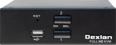 Dexlan switch kvm 2 ports hdmi 4k usb +cables * 061091