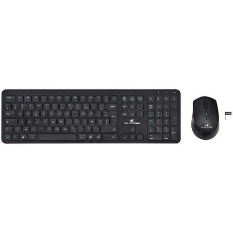 Bluestork pack clavier+souris s/fil nano noir * bs-pack-easy slim bf