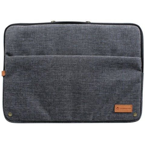 Volkano premier series 14.1laptop sleeve dark grey