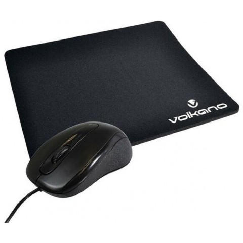 Volkano vk_30025_bk - pack souris filaire + tapis souris