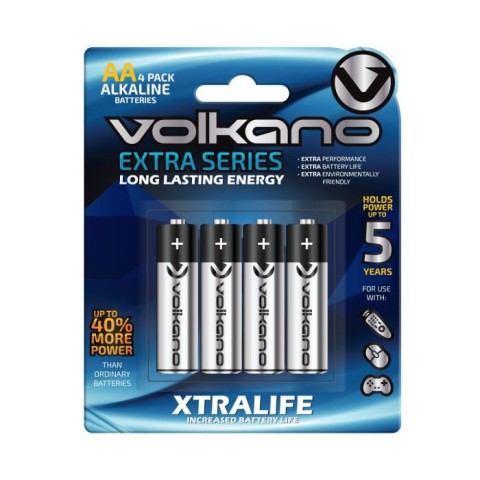 Volkano vk-8100-bl extra series piles alkaline aa (x4)