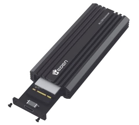Heden boitier ext. usb-c ssd m.2 +nvme dual (nvme/ngff) alu