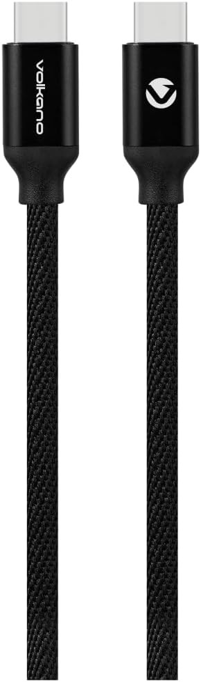 Volkano vk-20167-bk weave series usb-c (m/m) 1,2m 18w * noir