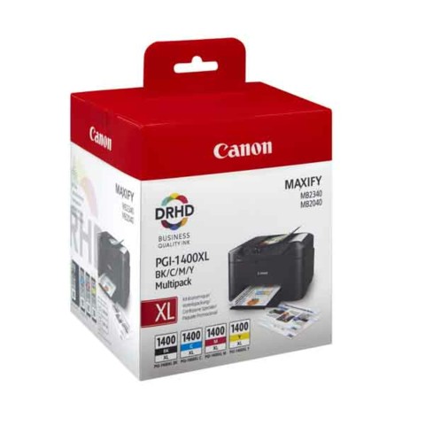 Encre canon pgi 2400xl pack de 4 : bk/c/m/y multipack