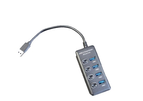 Hub usb3.0 4 ports +interrupteur/alim. chipset gl3510 * zgh-c03