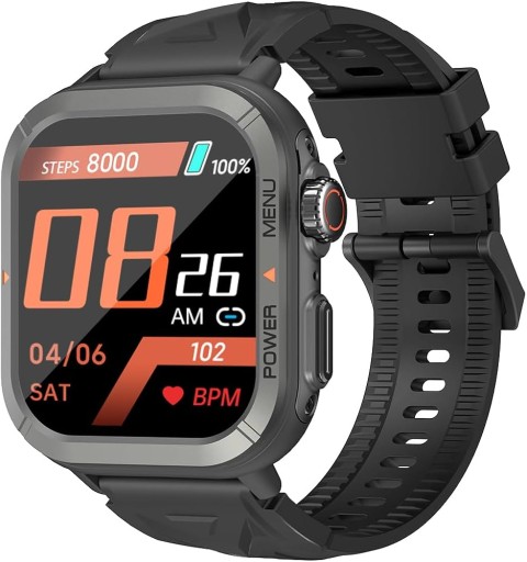Blackview w30 montre connectee 1,91 spo2 10m 7j. * noir