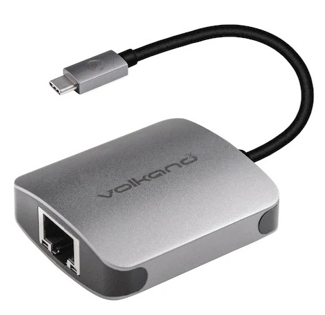 Volkano vk-20062-ch adaptateur usb-c (m) vers gigabit lan *charcoal