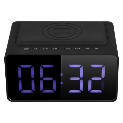 Volkano vk 8251-bk réveil & haut-parleur sans fil awake plus série*nr