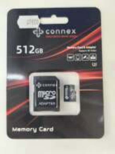 Microsd 512go connex u3 r130 w120 cl10 (tcp 4.60 € incl.)