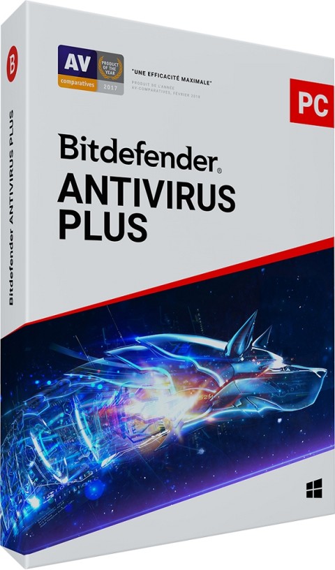 Bitdefender cr_av_1_12_fr antivirus plus 1 an -1 pc boite