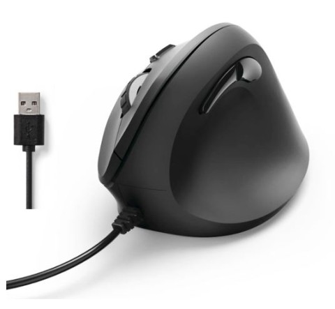Souris hama emc-500 droitier ergonomique verticale 6b. fil usb