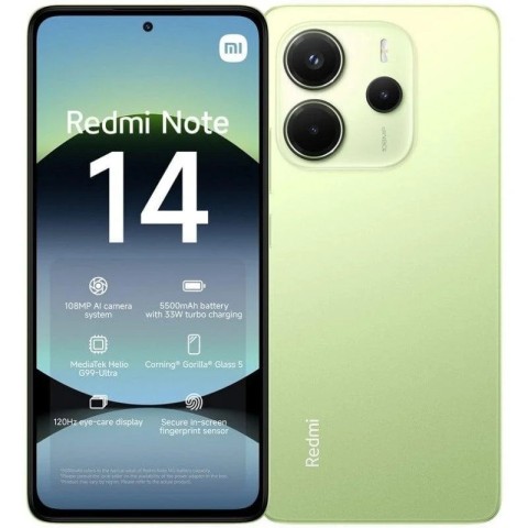 Xiaomi redmi note 14 4g 6,67 8/256go • lime green (tcp 14€ incl.)