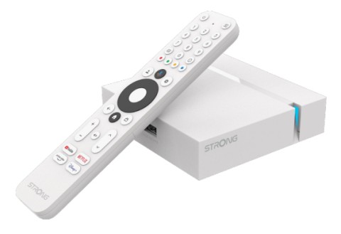Strong leap-s3+ v2 google tv box 4k uhd lan/wifi +usb * blanc