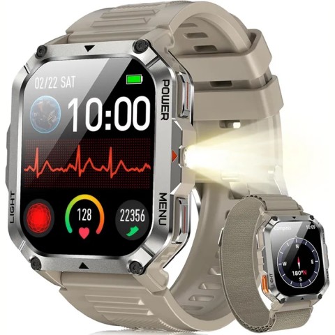 Blackview w70pro * montre connectee 1.45 ip68 900mah * khaki