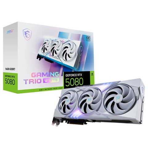 Msi geforce rtx 5080 16g gaming trio oc white