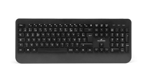 Bluestork bs-kb-office-r2/fr clavier ss/fil rechargable 2.4g+bto noir