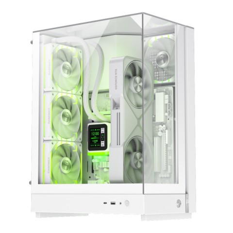 Boitier gamemax t20 gaming mt/sans alim./m-atx * white