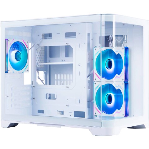 Bt mini micro atx 1stplayer uview 6 rgb - vitrés (blanc) * uv6-wh-2
