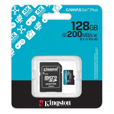 Microsd 128go kingston uhs-i canvas select+ c10 u1 * tcp 3.40€ incl.