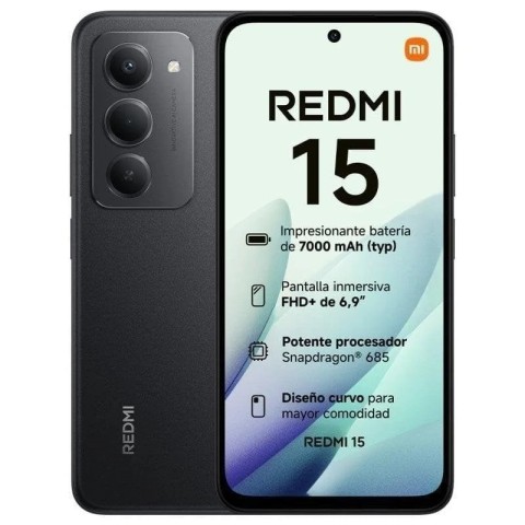 Xiaomi redmi 15 4g nfc (6.9'' - 8/256go) black
