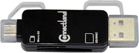 Connectland lecteur de cartes usb2.0 * gc-809-bk-otg 3601084