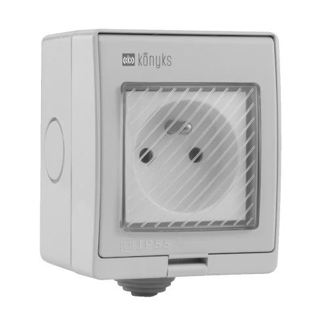 Konyks pluviose fr-prise électrique extérieure 16a wi-fi/bt/fr/ip55
