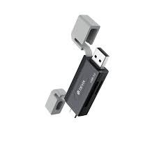 Devia leopard usb+type-c 3.0 to sd/tf 2 in 1 high-speed card reader