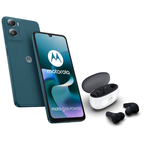 Motorola moto g06  power bleu (4 go / 256 go) + moto buds 2