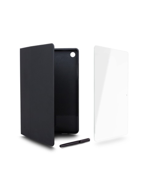 Urban factory pack 3-en-1 etui+verre trempe+stylet pour tab a11+