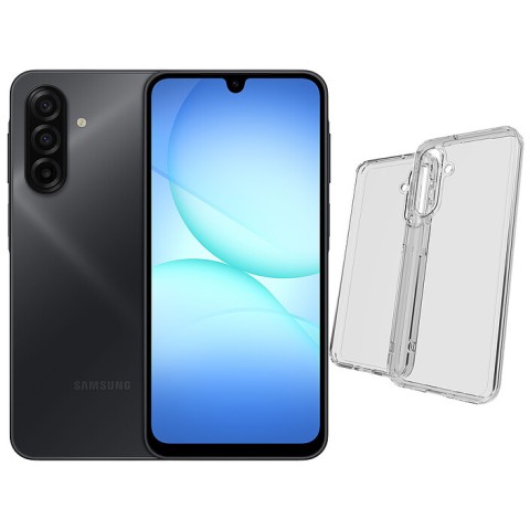 Samsung galaxy a17 5g noir (4 go / 128 go) + zagg crystal defence case