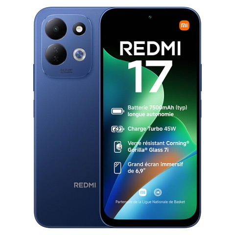 Xiaomi redmi 17 4g bleu (4 go / 128 go)