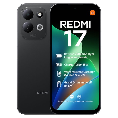 Xiaomi redmi 17 4g noir (4 go / 128 go)