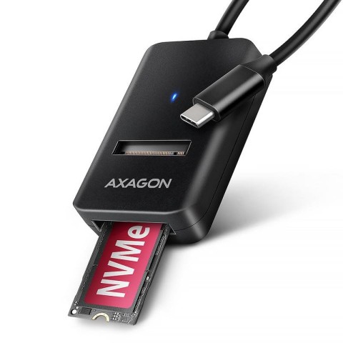 Adaptateur usb-c 3.2 axagon adm2-cm vers m.2 s-ata/nvme auto-alimenté