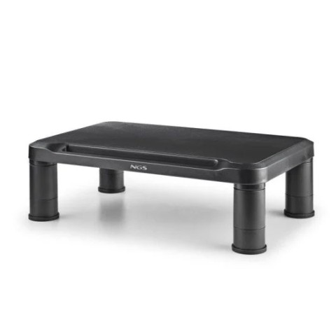 Support/réhausseur à poser ngs screen stand pour écran 20kg max noir