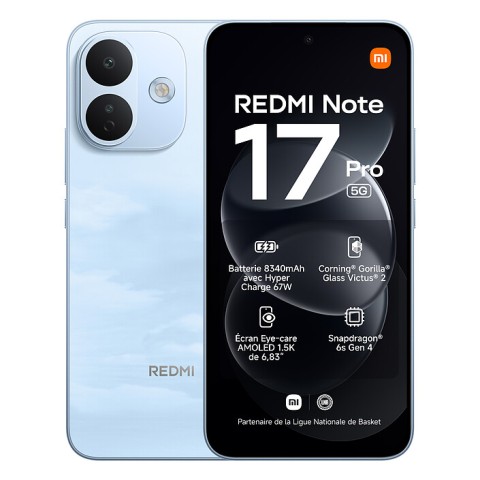 Xiaomi redmi note 17 pro 5g bleu (6 go / 256 go)