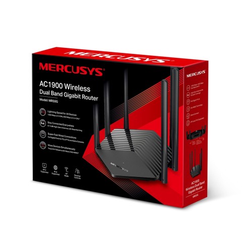 Mercusys mr50g routeur wifi 6 ac1900 3x gblan 1xwan