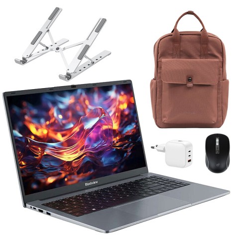 Blackview acebook 6 r3 3300u 16/512 + souris sans fil inovu at200m + support pliable inovu insutr16 + inovu blush backpack (marron) + inovu chargeur secteur usb-c 70w gan